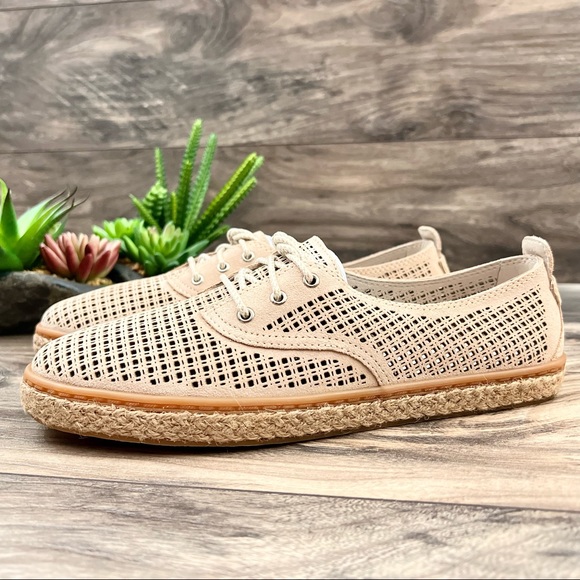 NIB Cole Haan Cloud 3Eye Espadrille Loafer Oxford Boat Shoes Perforated 8B - Picture 4 of 11